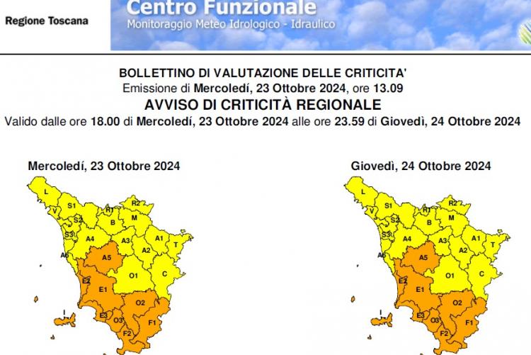 Il bollettino del 23 ottobre