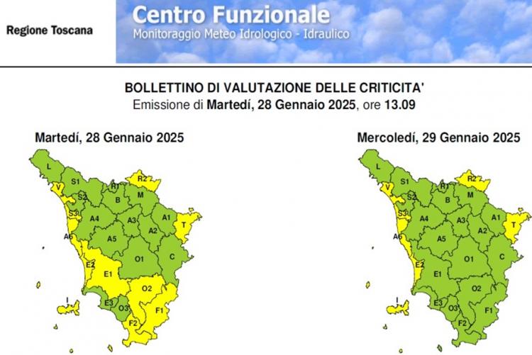 Il bollettino del 28 gennaio