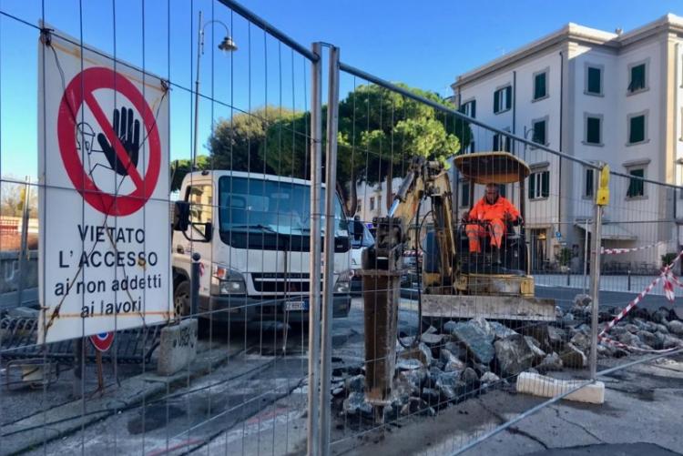 Immagine di un cantiere stradale