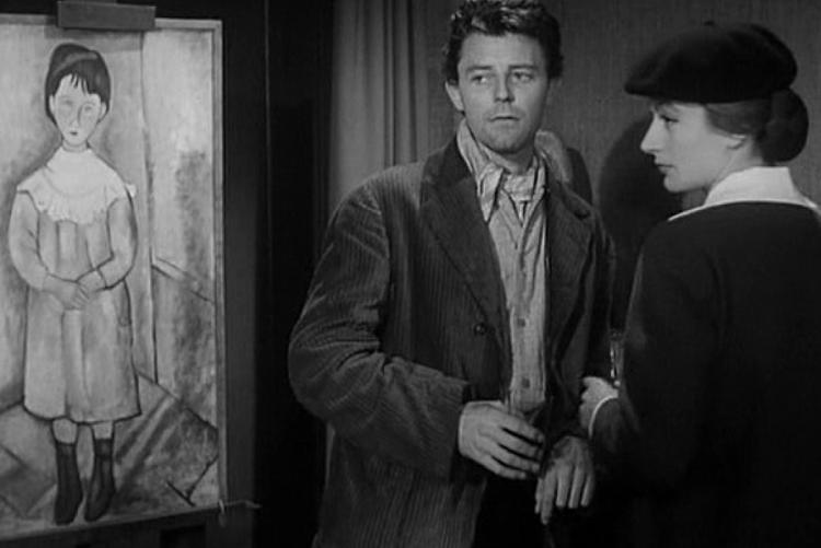 immagine di una scena del film “Montparnasse” di Jacques Becker (1958) 
