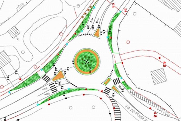 Immagine del progetto per la nuova rotatoria 