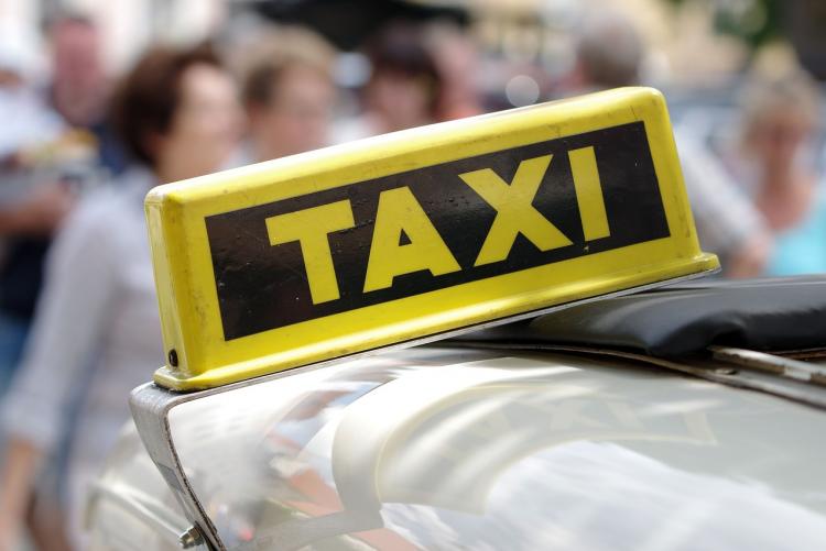Foto di un taxi